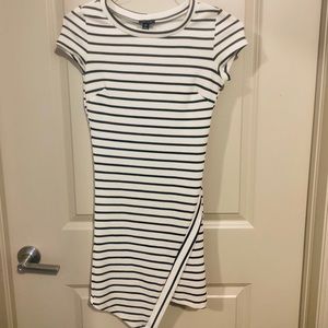 Asymmetrical striped mini UK2LA dress. NWOT!